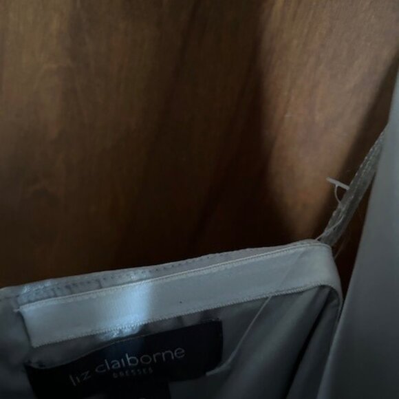 Womens Liz Claiborne silver halter pantsuit sz 12 - Picture 7 of 7